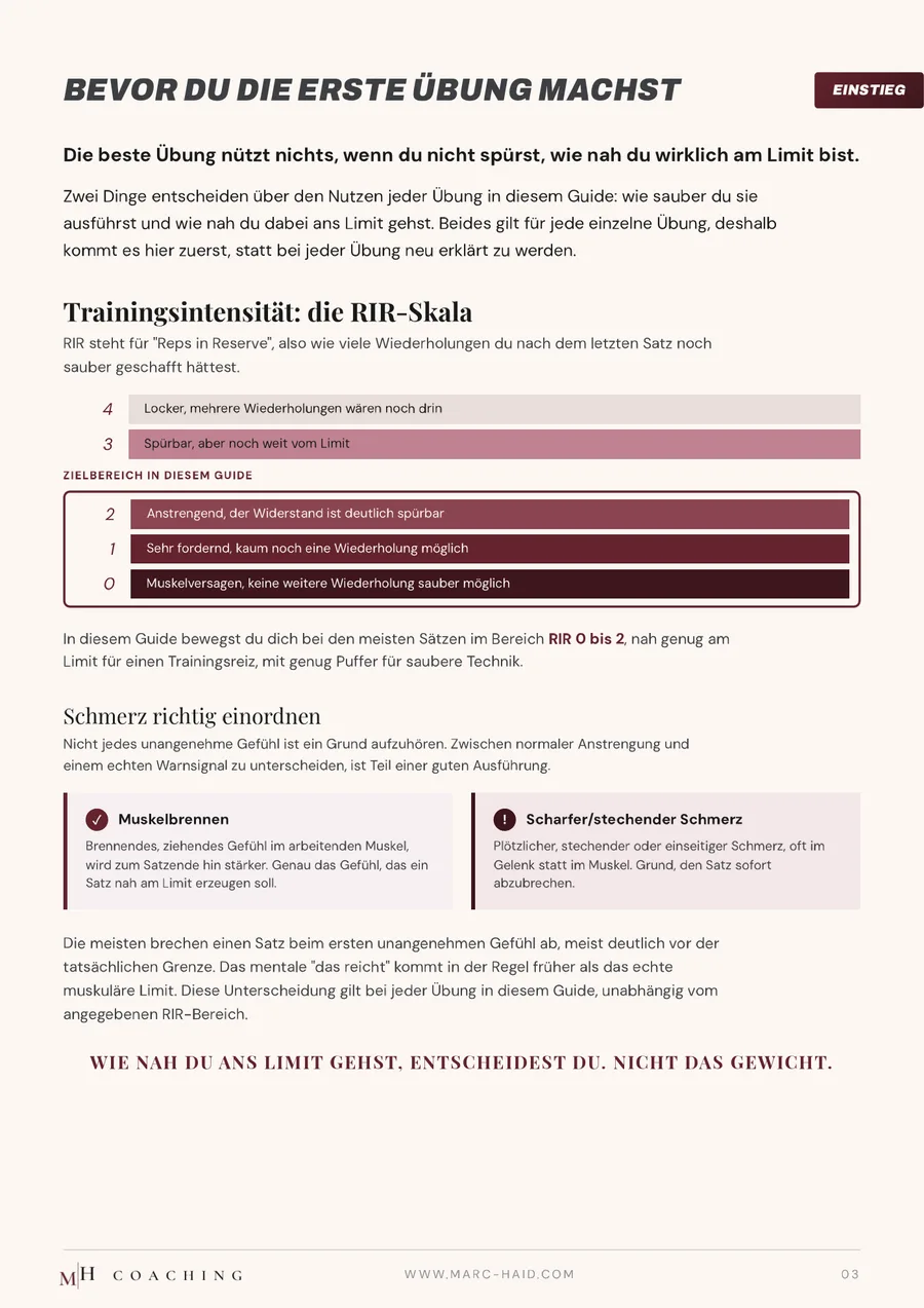 Bevor du die erste Übung machst, Seite 3 aus dem Workbook Übungen
